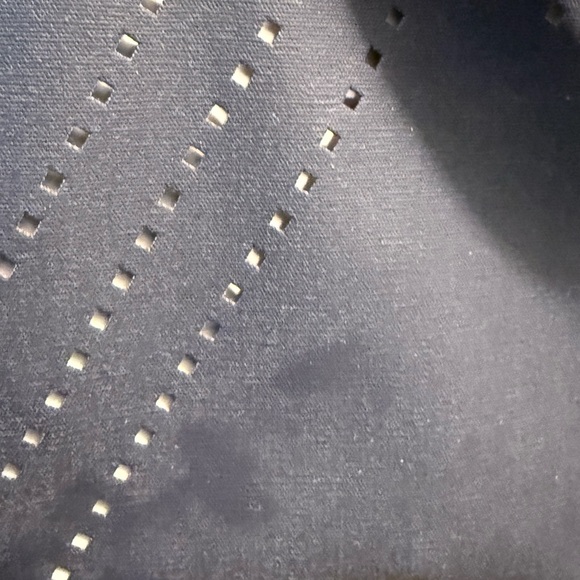 Tory Burch Convertible Perforated T-Tennis Tote in Navy Blue - Picture 7 of 9